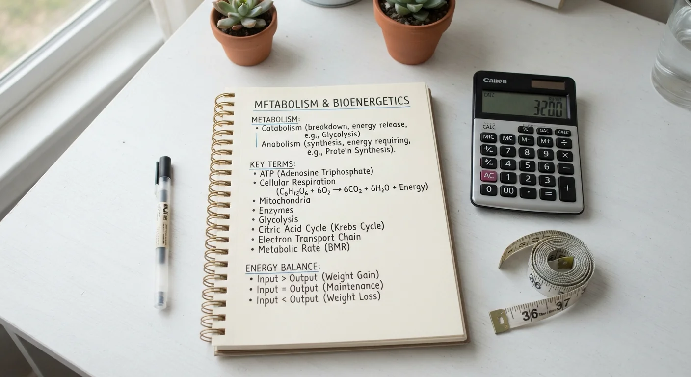Metabolism by the Numbers: A Plain-Language Reference Guide
