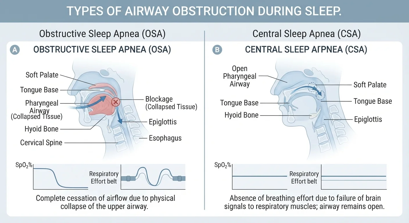 Obstructive Sleep Apnea vs. Central Sleep Apnea: Two Conditions That Share a Name