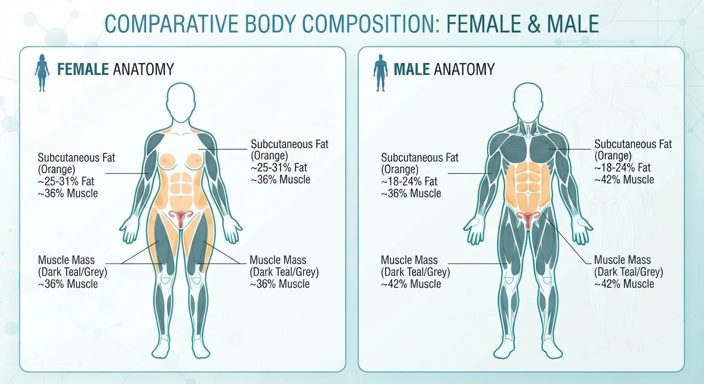 Why Body Composition Metrics Look Different for Women Than for Men